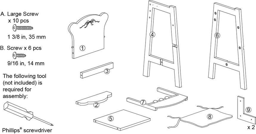 Tiffany Bow High Chair